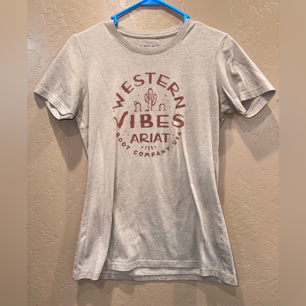 Ariat Tan Cotton Blend T-Shirt